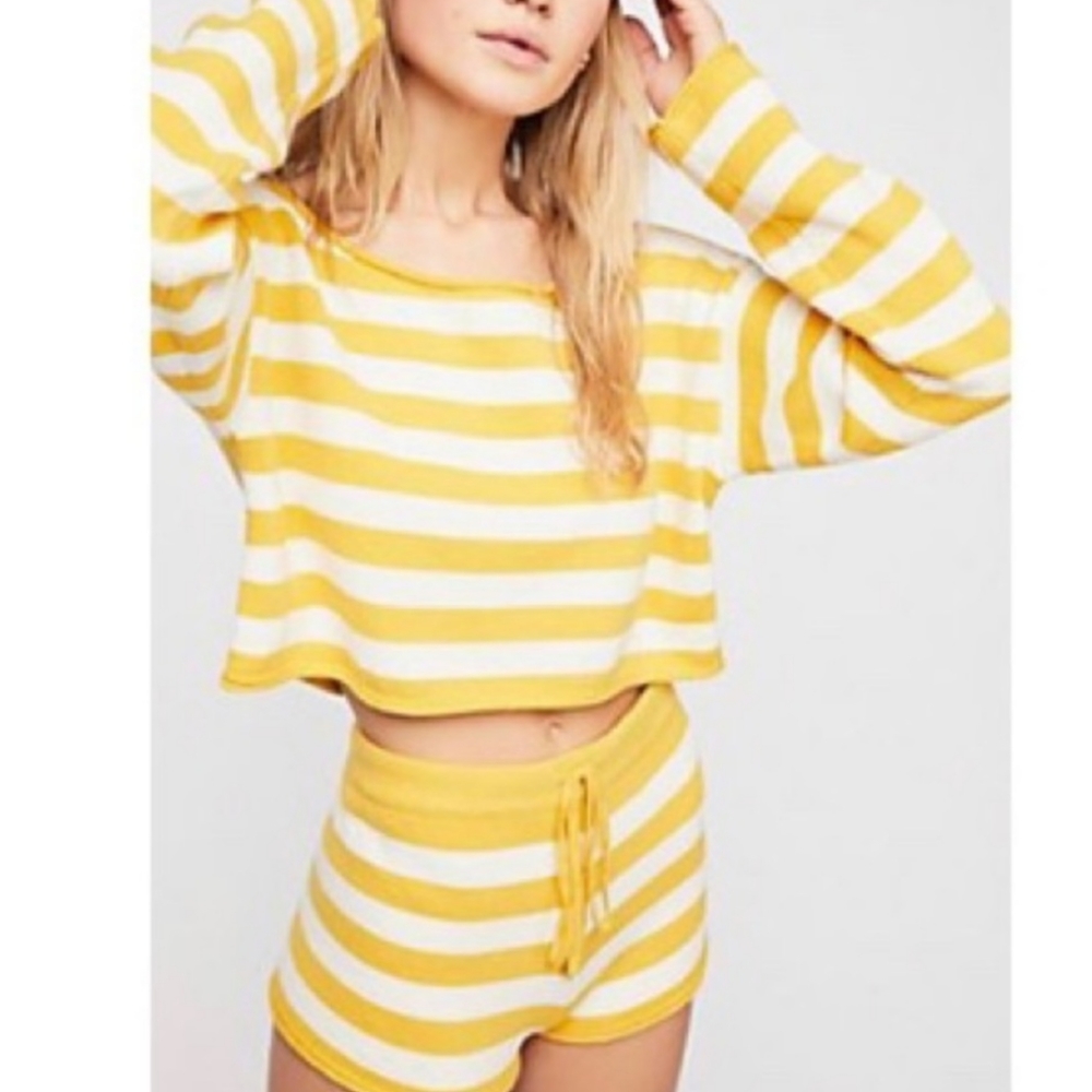 Free People Set Yellow and White